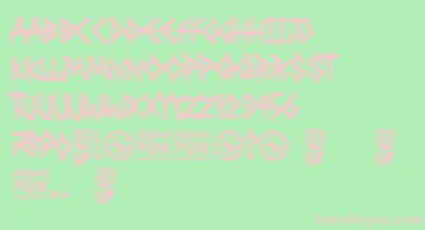 Falange Punk font – Pink Fonts On Green Background