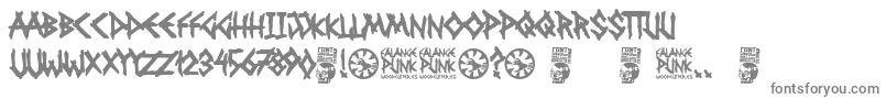 Шрифт Falange Punk – серые шрифты на белом фоне