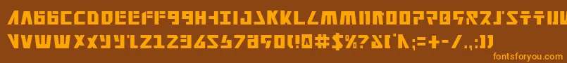 Falconv2c Font – Orange Fonts on Brown Background