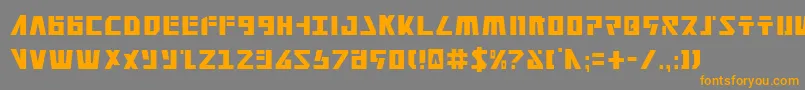 Falconv2c Font – Orange Fonts on Gray Background