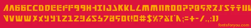 Falconv2c Font – Orange Fonts on Red Background