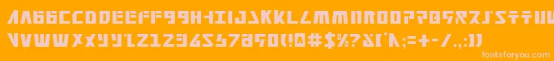 Falconv2c Font – Pink Fonts on Orange Background