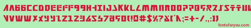 Falconv2c Font – Red Fonts on Green Background