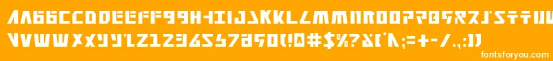 Falconv2c Font – White Fonts on Orange Background