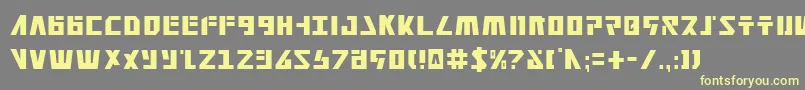 Falconv2c Font – Yellow Fonts on Gray Background