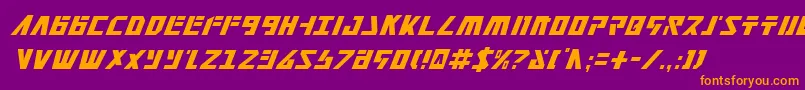 Falconv2ci Font – Orange Fonts on Purple Background