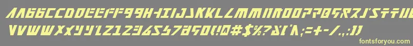 Falconv2ci Font – Yellow Fonts on Gray Background