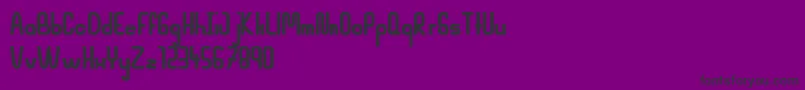 Czcionka MahsuriBold – czarne czcionki na fioletowym tle