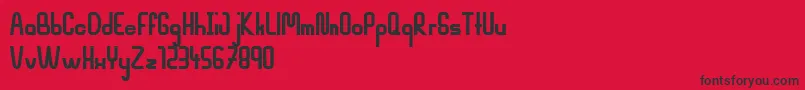 MahsuriBold Font – Black Fonts on Red Background