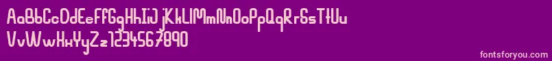 MahsuriBold Font – Pink Fonts on Purple Background