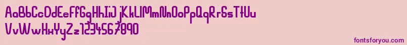 MahsuriBold Font – Purple Fonts on Pink Background