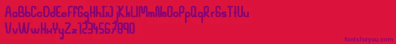 Police MahsuriBold – polices violettes sur fond rouge