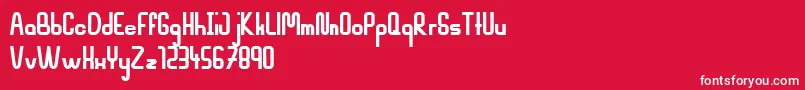 MahsuriBold Font – White Fonts on Red Background