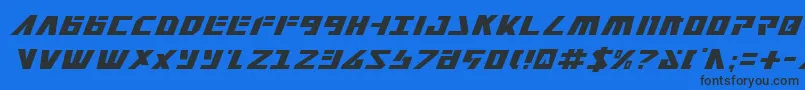 Falconv2i Font – Black Fonts on Blue Background