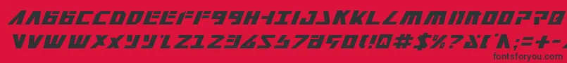 Falconv2i Font – Black Fonts on Red Background