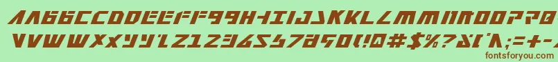 Falconv2i Font – Brown Fonts on Green Background