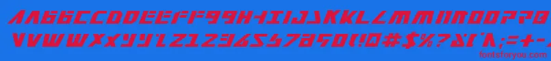 Falconv2i Font – Red Fonts on Blue Background