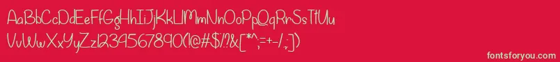 Fall is Coming   Font – Green Fonts on Red Background