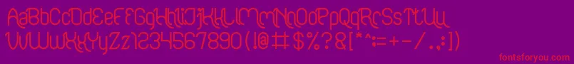 FALLING IN LOVE Bold-Schriftart – Rote Schriften auf violettem Hintergrund