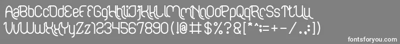 フォントFALLING IN LOVE Bold – 灰色の背景に白い文字