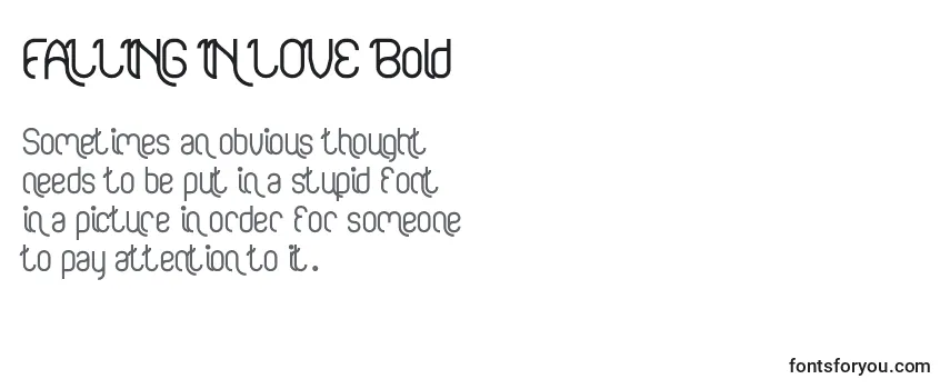 FALLING IN LOVE Bold-fontti
