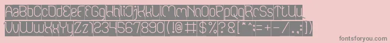 FALLING IN LOVE Inverse Font – Gray Fonts on Pink Background