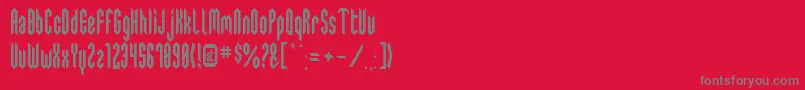 Swediecruel Font – Gray Fonts on Red Background