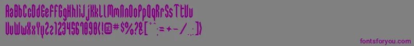 Swediecruel Font – Purple Fonts on Gray Background