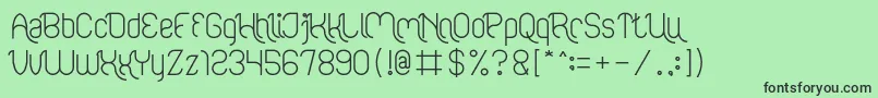 FALLING IN LOVE Font – Black Fonts on Green Background