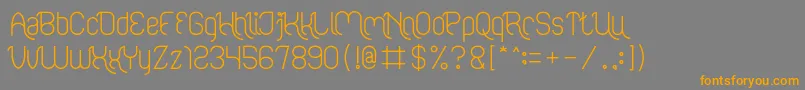 FALLING IN LOVE Font – Orange Fonts on Gray Background