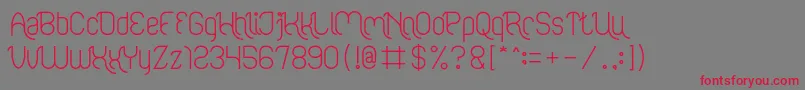 FALLING IN LOVE Font – Red Fonts on Gray Background