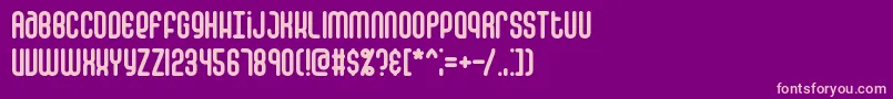 falsposr Font – Pink Fonts on Purple Background