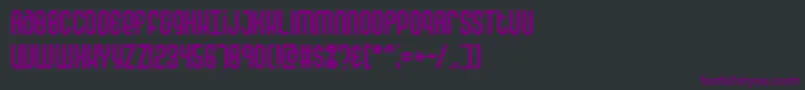 Шрифт falsposr – фиолетовые шрифты на чёрном фоне