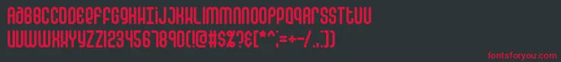 falsposr Font – Red Fonts on Black Background