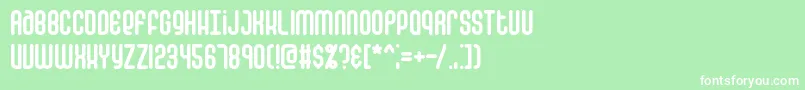 フォントfalsposr – 緑の背景に白い文字