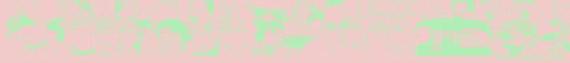More about FAMILY GUY GIGGITY Font FAMILY GUY GIGGITY Font – Green Fonts on Pink Background