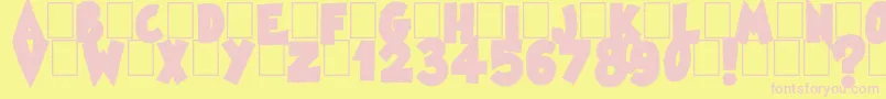 Famous Oldies Black Font – Pink Fonts on Yellow Background