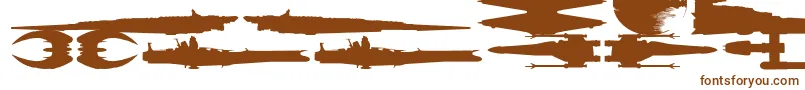Шрифт famous ships – коричневые шрифты на белом фоне