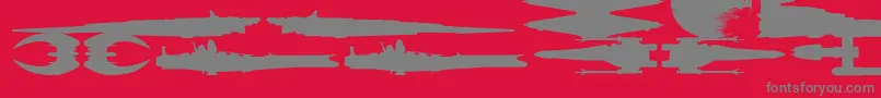 famous ships Font – Gray Fonts on Red Background