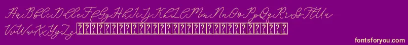 More about famous Font famous Font – Yellow Fonts on Purple Background