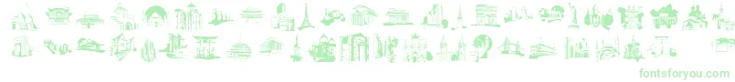 Fonte FamousBuildings – fontes verdes
