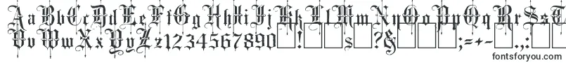 フォントFancy Card Text – 中世のフォント