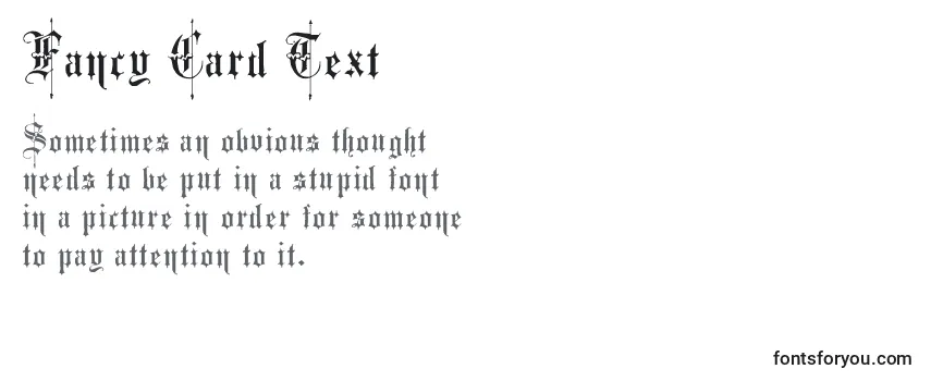 Fancy Card Text-fontti