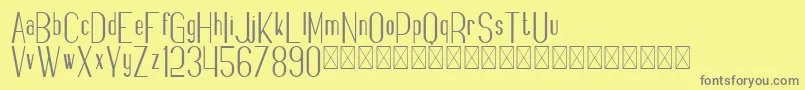 Fancy PersonalUse Font – Gray Fonts on Yellow Background
