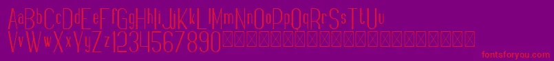 Fancy PersonalUse Font – Red Fonts on Purple Background