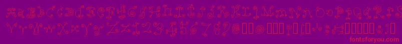 Más sobre la fuente FancyNancy Regular fuente FancyNancy Regular – Fuentes Rojas Sobre Fondo Morado