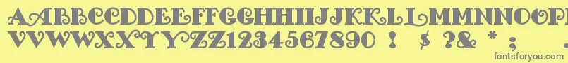 Lisätietoja FancyPants-fontista FancyPants-fontti – harmaat kirjasimet keltaisella taustalla