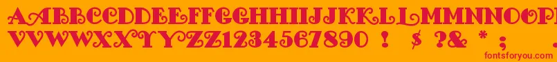 fuente FancyPants – Fuentes Rojas Sobre Fondo Naranja