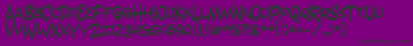 フォントFANDANGO – 紫の背景に黒い文字