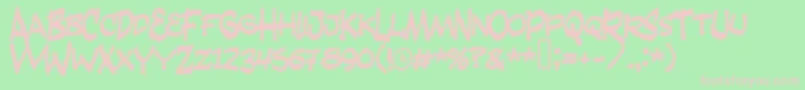 FANDANGO Font – Pink Fonts on Green Background